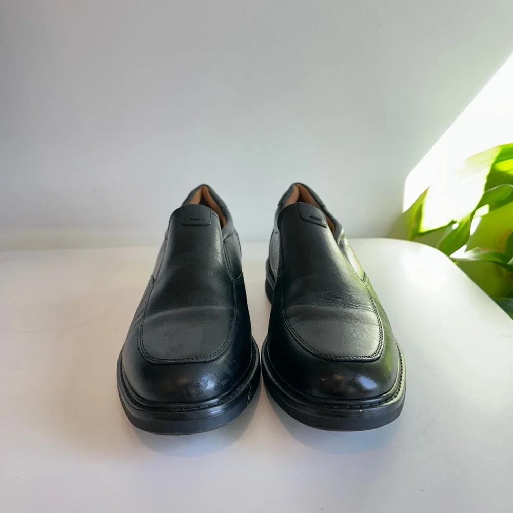 Florsheim‎ Mens Black Leather Slip On Loafers Dress Shoes Comfortech Size 11.5